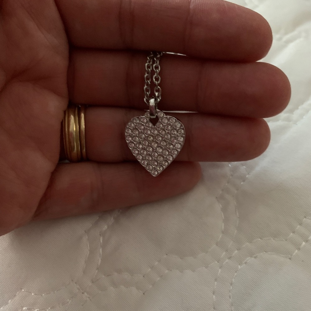 Touchstone by Swarovski Pave Heart Necklace
